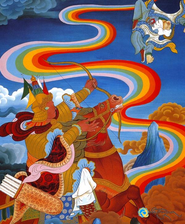 བོད་གངས་ཅན་གྱི་དཔའ་བོའི་ལོ་རྒྱུས་སྙན་རྩོམ་རིང་བོ་འཛམ་གླིང་གེ་སར་རྒྱལ་པོའི་འཆམ་འཁྲབ་སྟོན།