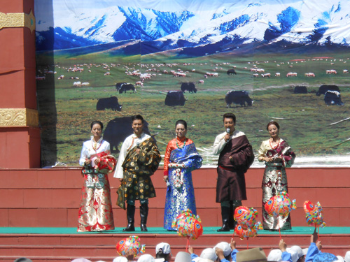 མཚོ་སྔོན་བོད་སྐད་རྒྱང་སྒྲོག་བརྙན་འཕྲིན་གྱི་རིག་རྩལ་སྤྲོ་ཚོགས་ཆེན་མོ《གཡུ་གཞོང་རྐང་ཚ》རྐང་ཚ་རུ་བསྡུས་པ།
