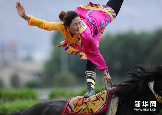 2012ལོའི་ཞོ་སྟོན་དུས་ཆེན་སྟེང་གི་རྟ་རྩལ་འཁྲབ་སྟོན།