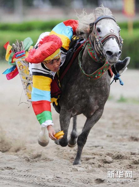 2012ལོའི་ཞོ་སྟོན་དུས་ཆེན་སྟེང་གི་རྟ་རྩལ་འཁྲབ་སྟོན།