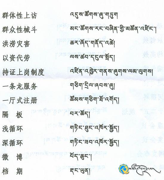 བོད་ཀྱི་བརྡ་ཆད་སྤྱི་བསྒྲགས། ༡