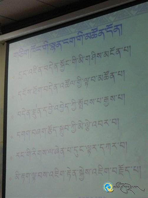 ནུབ་བྱང་མི་རིགས་སློབ་ཆེན་དུ་དགེ་ཆོས་དང་ཆབ་སྤེལ་རྣམ་གཉིས་ཀྱི་རིག་གཞུང་བསམ་བློའི་སྐོར་འཆད་ཁྲིད་གནང་བ།