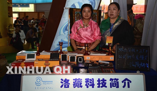 བོད་ཡིག་གི་གྲངས་འཛིན་ཐོན་རྫས་མཚོ་སྔོན་ཚོང་ཚོགས་སུ་བཀྲམ་པ།