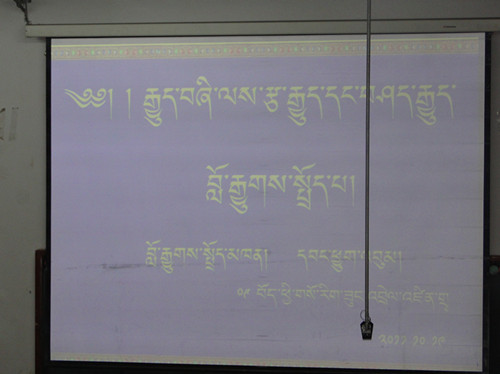 མཚོ་སྔོན་མི་རིགས་སློབ་ཆེན་གྱི་སློབ་མ་དབང་ཕྱུག་འབུམ་གྱིས་རྩ་རྒྱུད་དང་བཤད་རྒྱུད་བློ་རྒྱུགས་སྤྲད་པ།