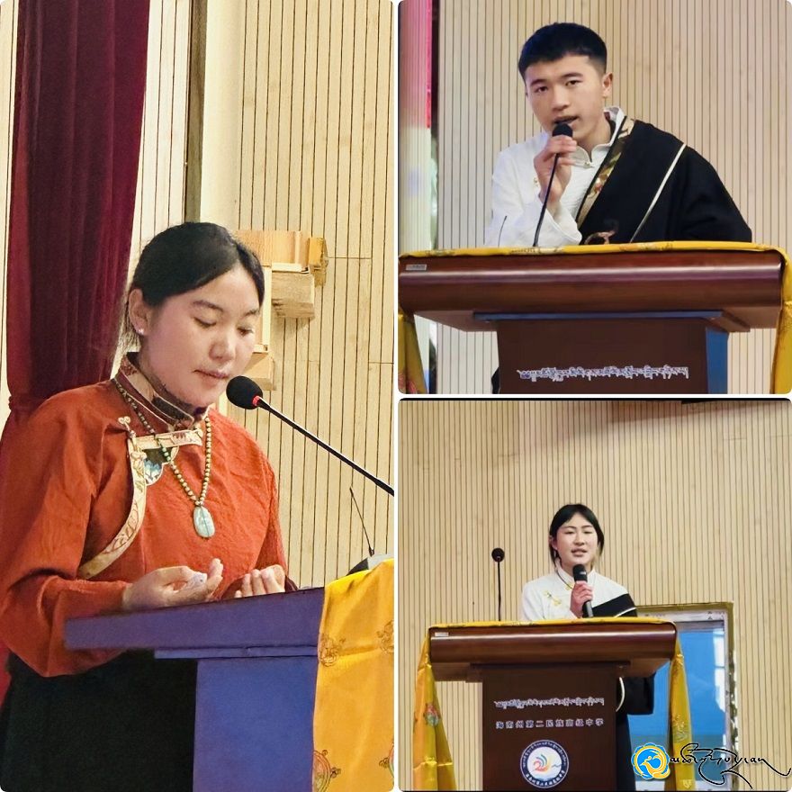 ༄༅། །མཚོ་ལྷོ་ཁུལ་མི་རིགས་མཐོ་འབྲིང་གཉིས་པས་གཏམ་བཤད་འགྲན་སྡུར་གྱི་བྱ་འགུལ་སྤེལ་བ།
